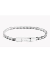 Tateossian - Metallic Click Serpente Silver Bracelet for Men - Lyst
