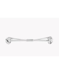 Tateossian - Multicolor Knot Collar Clip In Rhodium Plating - Lyst