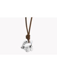 Tateossian - Brown Silver Shark Jaw Pendant for Men - Lyst