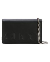 gucci logo bag black