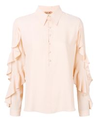 N°21 - Pink No21 Ruffle Sleeve Blouse - Lyst
