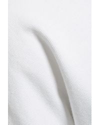 RTA Angel French Cotton-terry Hooded Sweatshirt White