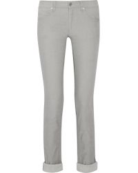 Étoile isabel marant Iti Skinny Corduroy Trousers in Natural | Lyst