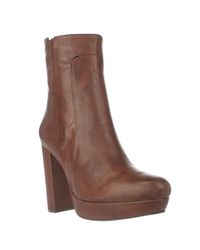 Steve Madden | Brown Jozzie High Rise Ankle Boots | Lyst