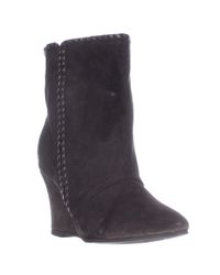 Charles by Charles David | Black Naya Pull On Wedge Mid Calf Boots | Lyst