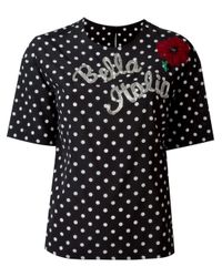 Dolce & Gabbana | Black Blouse | Lyst