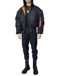Vetements | Black X Alpha Industries Reversible Shell Bomber for Men | Lyst