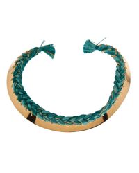 Aurelie Bidermann | Metallic Copacabana Braided Necklace | Lyst
