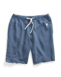 Todd Snyder - Blue Cut Off Gym Shorts In Ocean for Men - Lyst