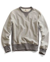 Todd Snyder - Gray Reverse Weave Sweatshirt In Grey Heather for Men - Lyst