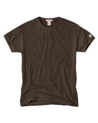 Todd Snyder - Classic Crew T-shirt In Earth Brown for Men - Lyst