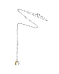 Estella Bartlett - Metallic Silver And Gold Wing Pendant Necklace - Lyst