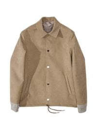 Acne - Brown Tony Velours Jacket for Men - Lyst
