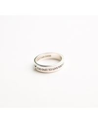 Christian Dada - Metallic Tftltytd Plate Silver Ring - Lyst