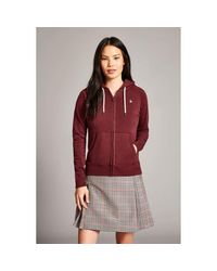 Jack Wills Red Ivy Raglan Zip Through