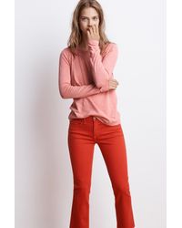 Velvet By Graham & Spencer - Red Lizzie Original Slub Long Sleeve Tee - Lyst