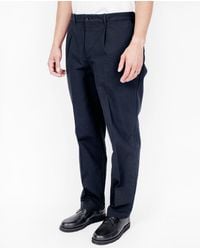 Still By Hand - Blue Hard Canvas Pants / Navy for Men - Lyst