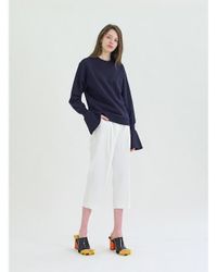 W Concept Blue Point Sweatshirt - Navy