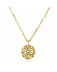 Sonal Bhaskaran - Metallic Svar Gold Sphere Necklace Yellow Cz - Lyst