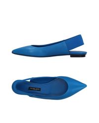 Philippe Model Blue Ballet Flats