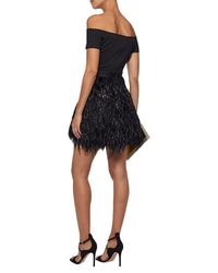 Alice + Olivia Black Kurzes Kleid