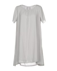 Patrizia Pepe Gray Short Dress