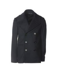 Alexander McQueen Blue Coat for men