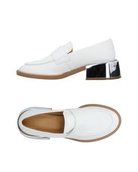 MM6 by Maison Martin Margiela - White Loafer - Lyst
