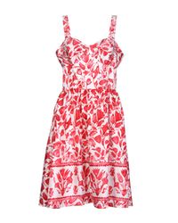 Oscar de la Renta White Knee-length Dress