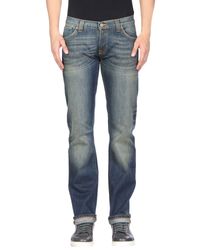 Nudie Jeans Blue Denim Pants for men