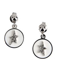 Thierry Mugler White Earrings