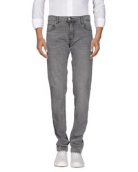 Billtornade Gray Denim Trousers for men