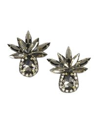 Deepa Gurnani Gray Earrings