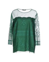 Alberta Ferretti - Green Blouse - Lyst