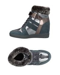 Armani Jeans Gray High-tops & Sneakers