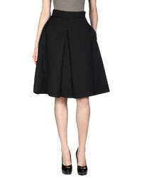 Alexander McQueen Black 3/4 Length Skirt
