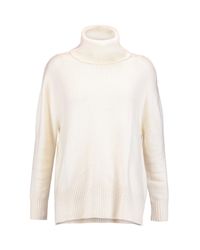 Enza Costa White Turtleneck