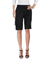 Rocco Barocco Black Bermuda Shorts