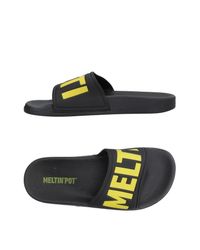 Meltin' Pot Black Sandals for men