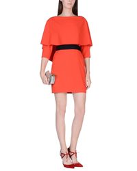 Alice + Olivia Red Kurzes Kleid