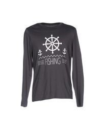 Velvet By Graham & Spencer Gray T-shirt for men