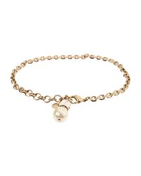 Elisabetta Franchi Metallic Ankle Bracelet