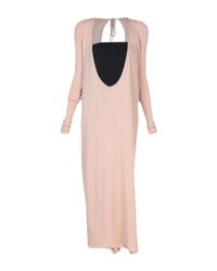 Rick Owens Lilies Pink Long Dress