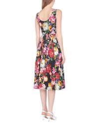 Dolce & Gabbana Black Midikleid