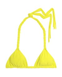 Mikoh Swimwear Yellow Bikini-Oberteil