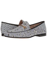Sam Edelman Blue 'loraine' Horsebit Floral Print Loafers
