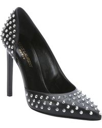 Christian louboutin Survivita Spiked Leather Slingback Pumps in ...