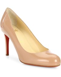 Christian louboutin Women\u0026#39;s simple Pumps in Beige (Nude) | Lyst
