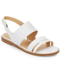 enzo angiolini white sandals
