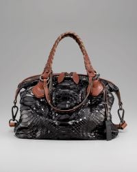 Women S Pauric Sweeney Bags Pauric Sweeney Python Overnight Bag Lyst